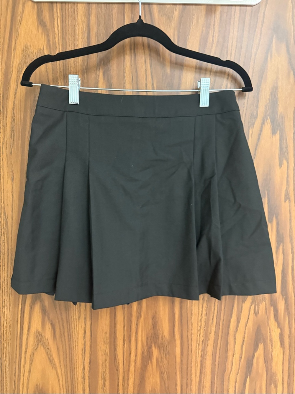 Halara Black Pleated Mini Skirt